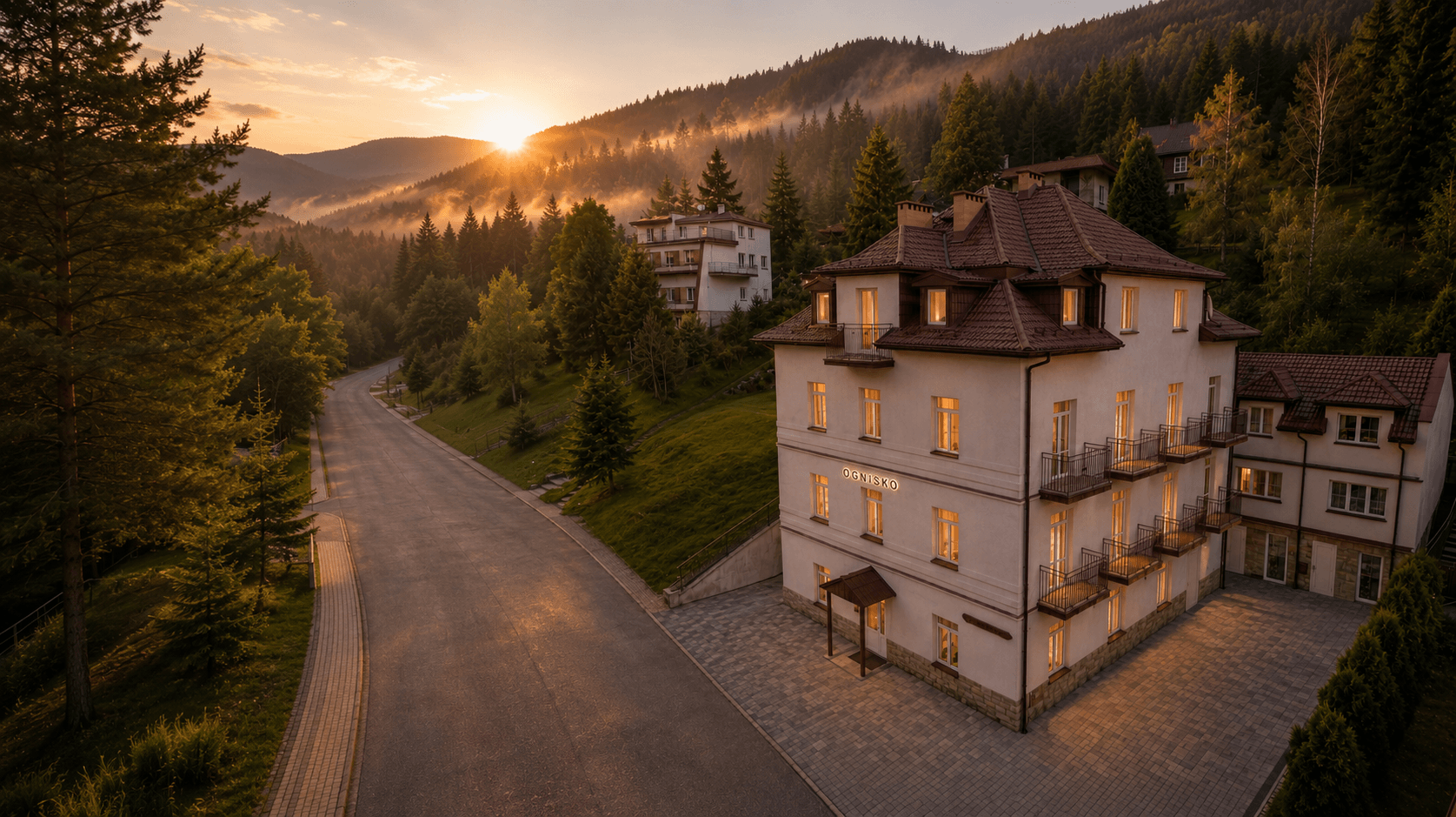 Apartamenty Ognisko w otoczeniu gór i lasów