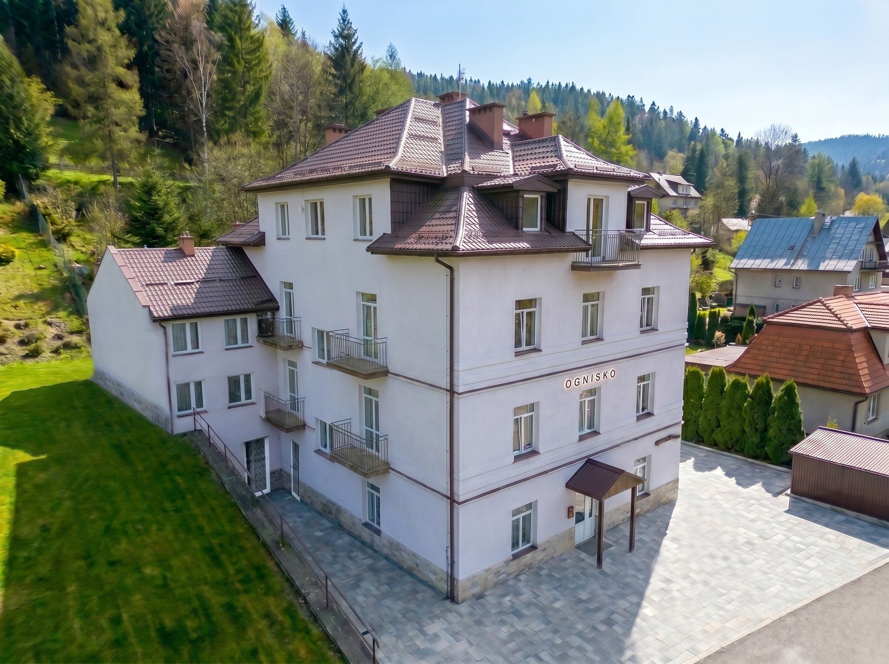 Wizualizacja budynku Ognisko Apartamenty